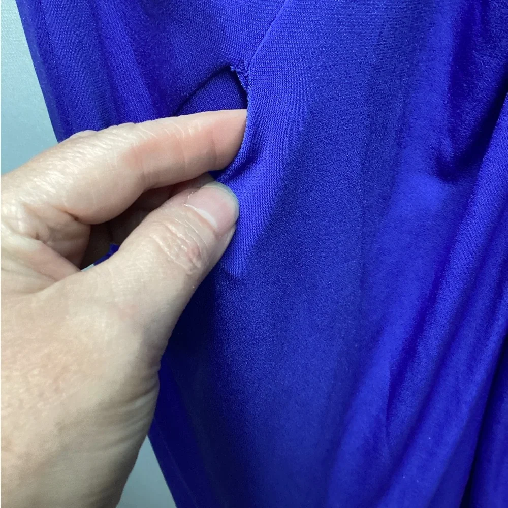 Suzi Chin for Maggy Boutique Party Dress Size 10 Royal Blue